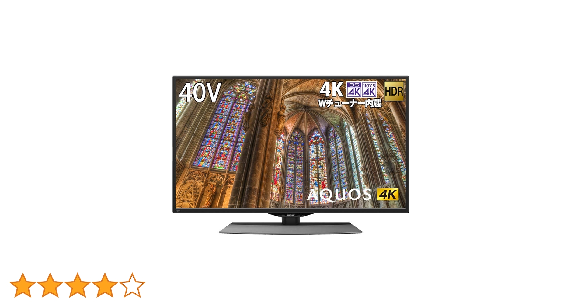 Amazon | シャープ 40V型 4K チューナー内蔵 液晶 テレビ AQUOS